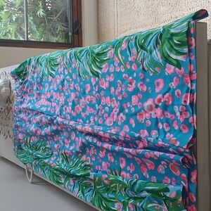 NWT Lilly Pulitzer Tropical Blue and Pink Polazzo Pants Nwt